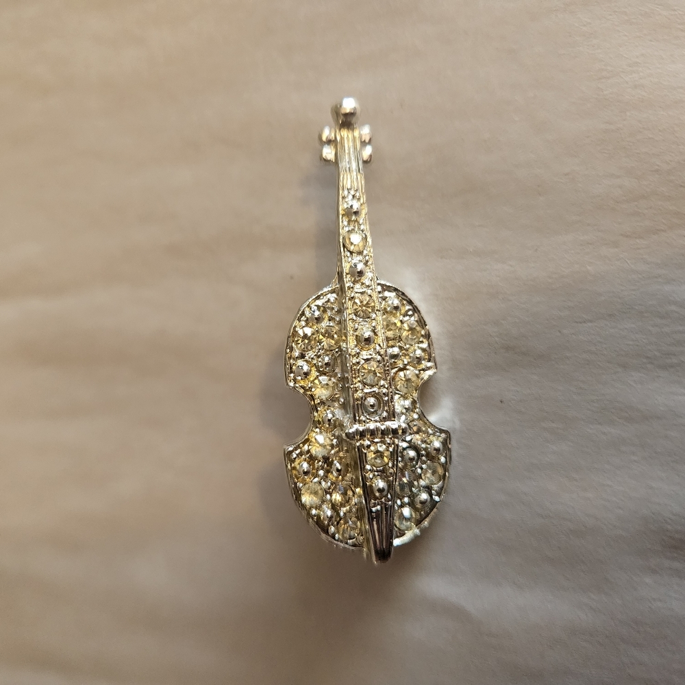 3/$10 Silver Violin Pin